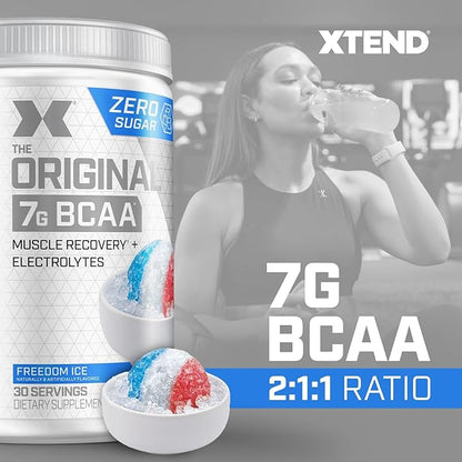 Xtend XTEND Original BCAA Powder 7g BCAA and 2.5g L-Glutamine, Sugar Free Post Workout Muscle