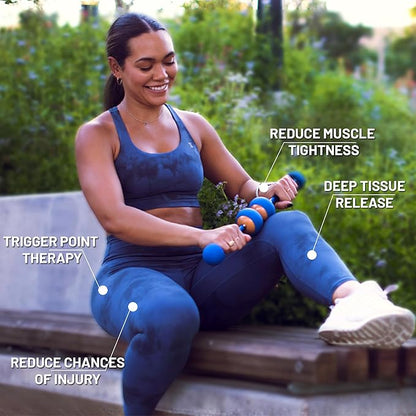 MOBO 7-in-1 Muscle Roller Stick ??Full-Body Massage Roller for Myofascial Release, Trigger Point
