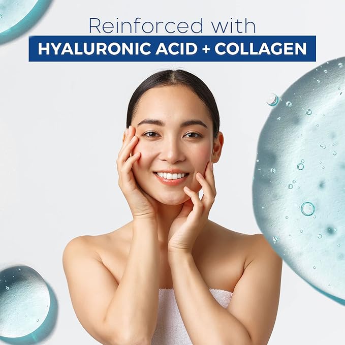 Hyaluronic & Collagen Sheet Face Mask - Skin Firming, Anti-Aging, Moisturizing & Plumping