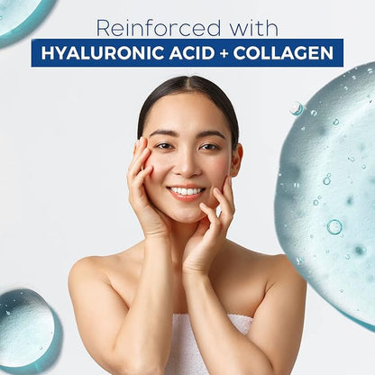 Hyaluronic & Collagen Sheet Face Mask - Skin Firming, Anti-Aging, Moisturizing & Plumping