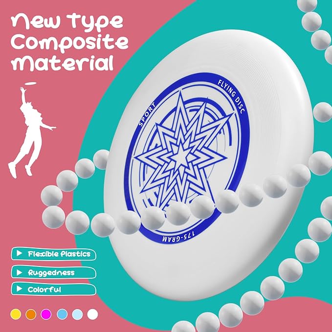 Outdoor Flying Disc 175g,Adult Sport Disc Set for Competitive and Pro Players,Flying Disc Set