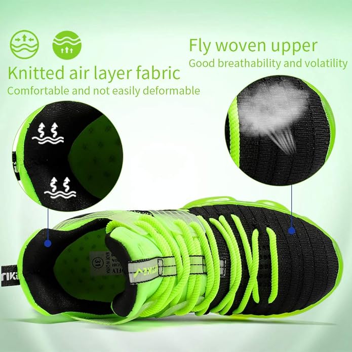 JMFCHI Kids Basketball Shoes High-top Sports Shoes Sneakers Durable Lace-up Non-Slip Running Shoes