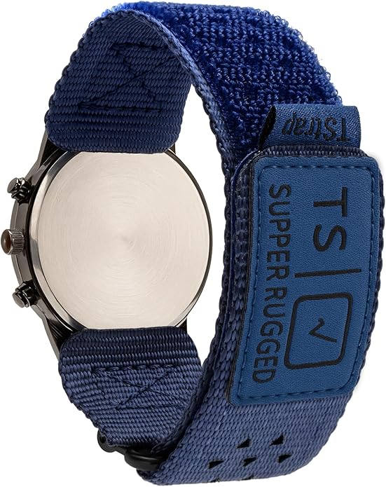 TStrap Nylon Sport Watch Band - Black Quick Release Watch Straps for Men Women - Athletic Military