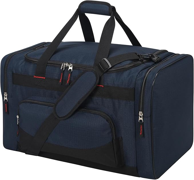 22 inch Gym Bag for Men - 55L Large Travel Duffle Bag Sports Equipment Bag with Multiple Zippered