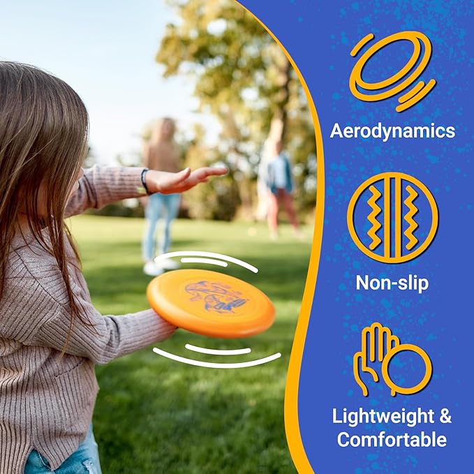 Wham-O Frisbee Go Flying Disc, 9 Inch Lightweight Sports Disc for Beginners Outdoor Beach Backyard