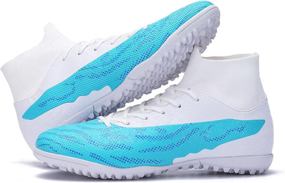 Soccer Cleats for Mens Womens Football Shoes Turf Soccer Shoes Indoor/Outdoor High-top Football