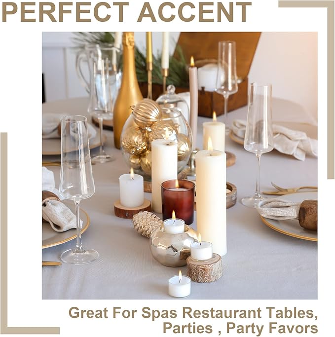 Amyhill Set of 30 White Unscented Pillar Candles 2 x 3, 2 x 5, 2 x 8 Inch Large Tall Pillar Candles