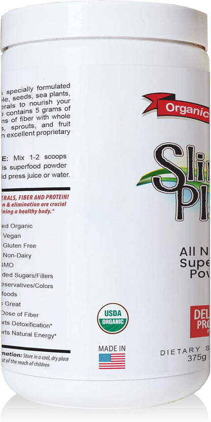 SlimPlant Pro - All Natural Superfood Protein Powder w/ 35 Vitamins, Minerals, and Whole