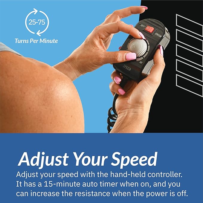 Exerpeutic 2000M Motorized Under Desk Exercise Bike - Electric Legs and Arms Pedal Exerciser