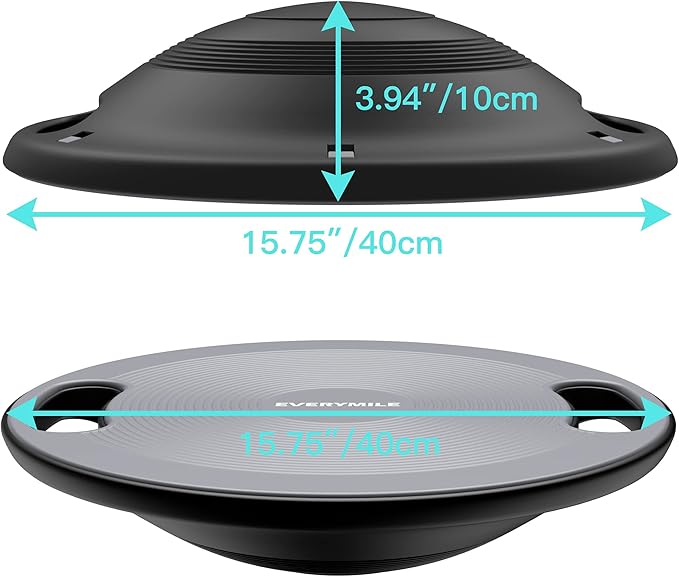 EVERYMILE Wobble Balance Board, Exercise Balance Stability Trainer Portable Balance Board with