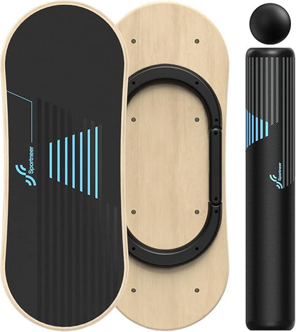 Sportneer Balance Board 7 Modes Wobble Board with Adjustable Stoppers Exercise Balancing Stability