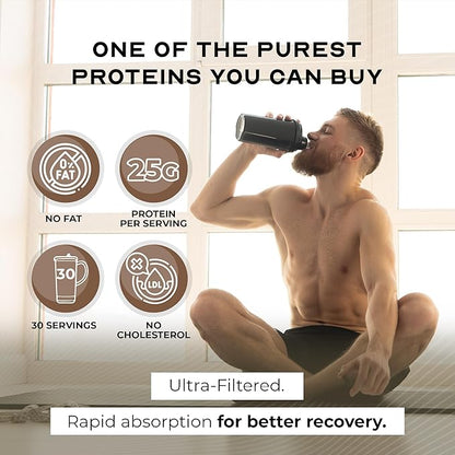 Muscle Feast Grass-Fed Whey Protein Isolate, All Natural Hormone Free Pasture Raised, Whey Isolate