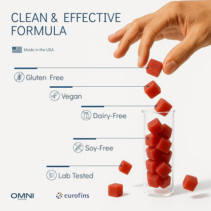 Creatine Monohydrate Gummies - Supports Muscle Growth, Recovery & Brain Function - Convenient &