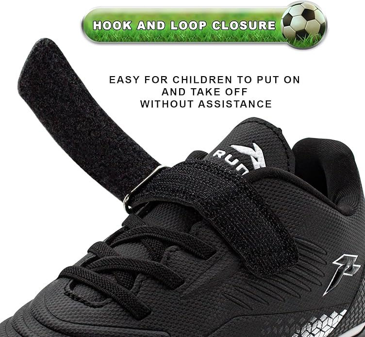RUNIC Kids Soccer Cleats for Boys and Girls - Small and Big Kid Athletic Outdoor Football Shoes