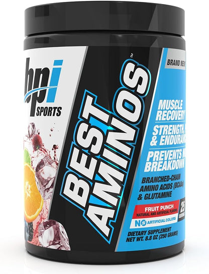 BPI Sports Best Aminos - BCAA Powder Post Workout & Glutamine Recovery Drink with Branched Chain