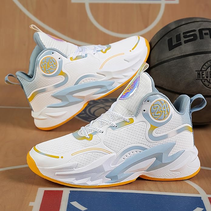 Boys Basketball Shoes Breathable Indoor Athletic Shoes Youth Outdoor Fashion Sneakers Comfortable