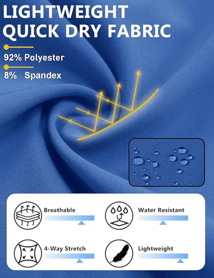 TACVASEN Men's Running Athletic Shorts 9" Quick Dry Workout Gym Shorts Lightweight Summer Shorts 3