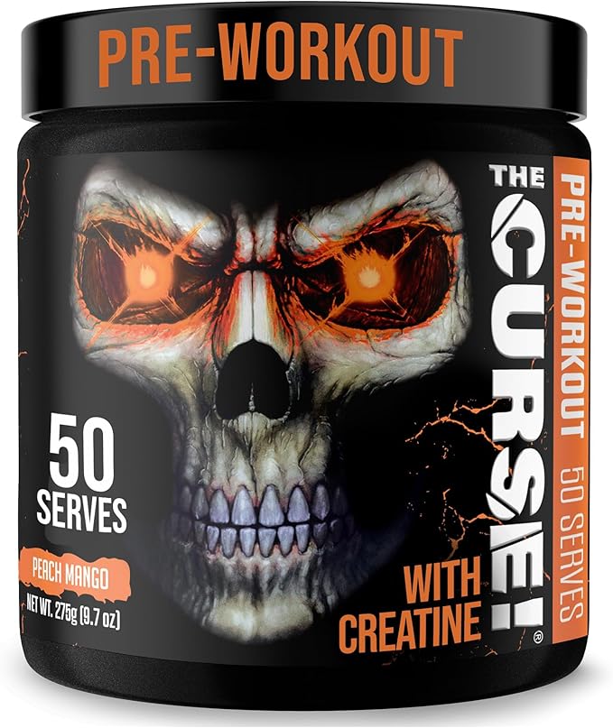 JNX SPORTS The Curse! Pre Workout Powder for Men & Women, Caffeine, Beta-Alanine, Creatine