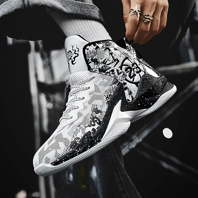 Boys Basketball Shoes Breathable Indoor Athletic Shoes Youth Outdoor Fashion Sneakers Comfortable