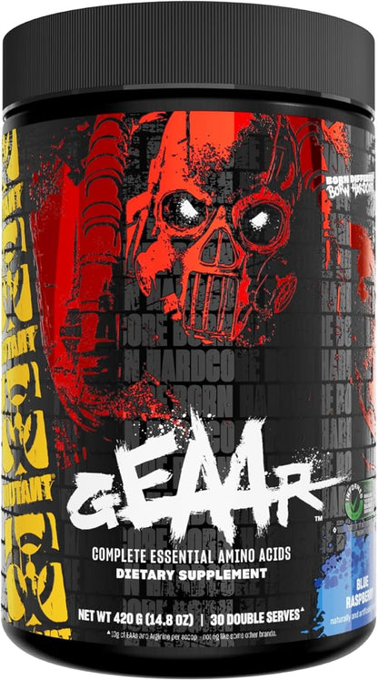 Mutant GEAAR - 9.4g of EAA Powder + Arginine, 7g BCAAs, 4g Leucine, Electrolytes, Coconut Water, 30