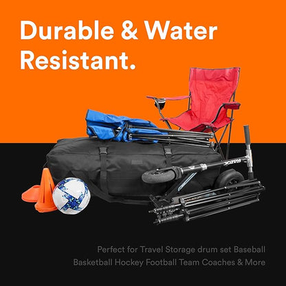 Fitdom 106L 45" Heavy Duty Extra Large Duffle with Upgrade Zipper, Durable & Water Resistant.