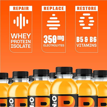 Protein2o Hydration Drink - 2-in-1 Liquid Clear Whey Protein Isolate and Electrolyte Drink - 20g