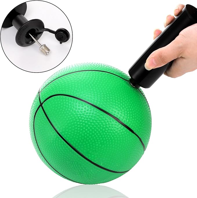 8 Pack Mini Basketballs, 7" Small Pool Basketball with Pump, Inflatable PVC Basketball Hoop Indoor