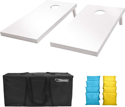 GoSports 4 ft x 2 ft Regulation Size Wooden Cornhole Boards Set - Includes Carrying Case and Over