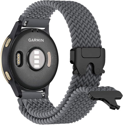 Braided Bands Compatible with Garmin Vivoactive 6/5/3/Venu 2 Plus/Forerunner 165/55/645/245 Music