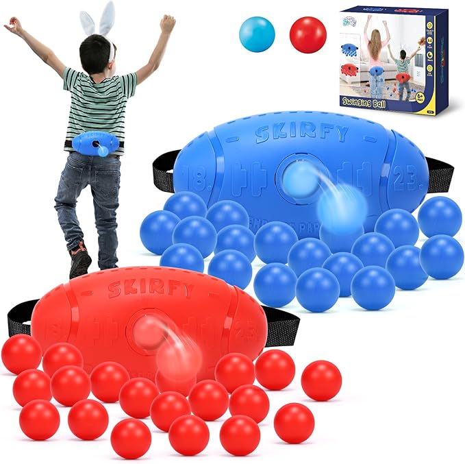 Skirfy Party Shaking Swing Balls Game Set for Kids Adults,Backyard Family Toy with 40 Balls