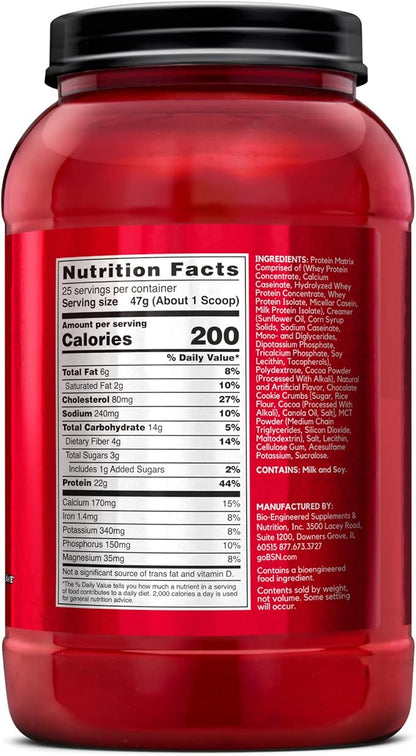 BSN Syntha-6 Whey Protein Powder, Cold Stone Creamery- Germanchökolätekäke Flavor, Micellar Casein