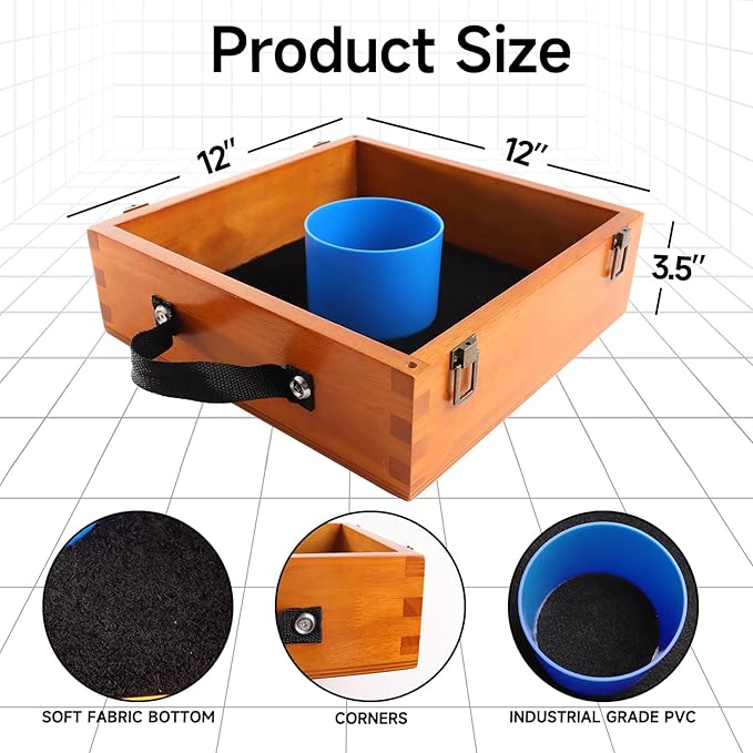 GSE Games & Sports Expert Premium Wood Washer Toss Game Set with 8 Washers with Bottle Opener for