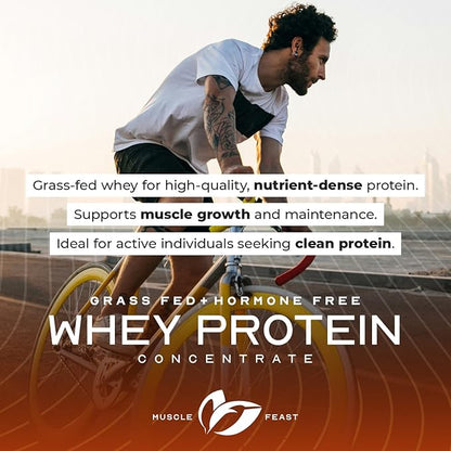 Muscle Feast Grass-Fed Whey Protein Concentrate Powder, All Natural, Hormone Free Pasture Raised