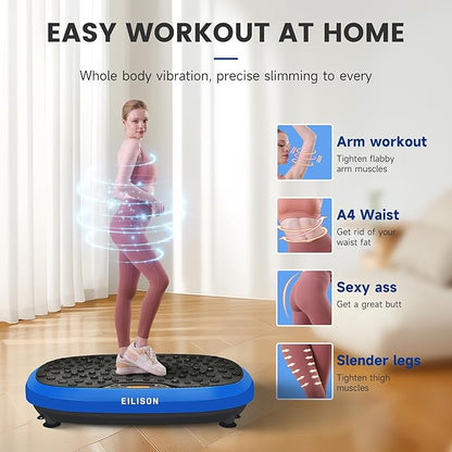 EILISON FitMaxx 3D XL Vibration Plate Exercise Machine - Whole Body Workout Vibration Platform