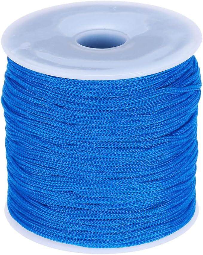 MECCANIXITY 1/16 Inch Polypropylene Rope Braided Ropes, 328ft Nylon Rope Hollow Utility Cord for