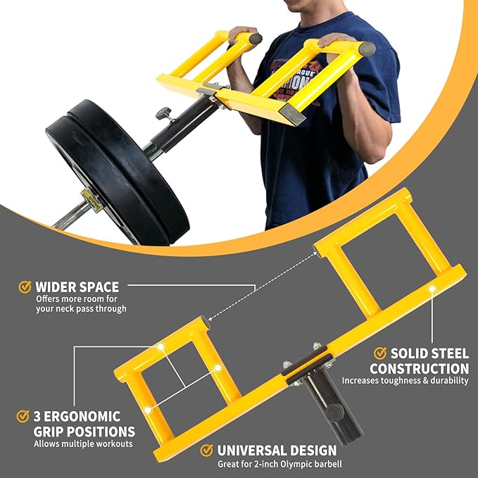 Viking Press Landmine Handle T-Bar Row Attachment for 2-Inch Olympic Barbell