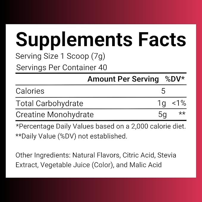 Creatine Monohydrate – 5g Creatine Monohydrate Powder – Advanced Creatine for Women and Men – Bulk