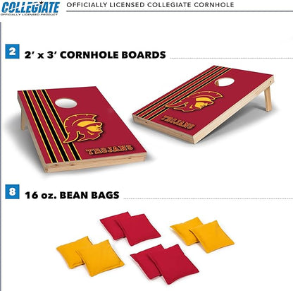 2' x 3' Solid Wood Cornhole Set with Direct Print HD Team Graphics – Great Gift for Any NCAA Fan!