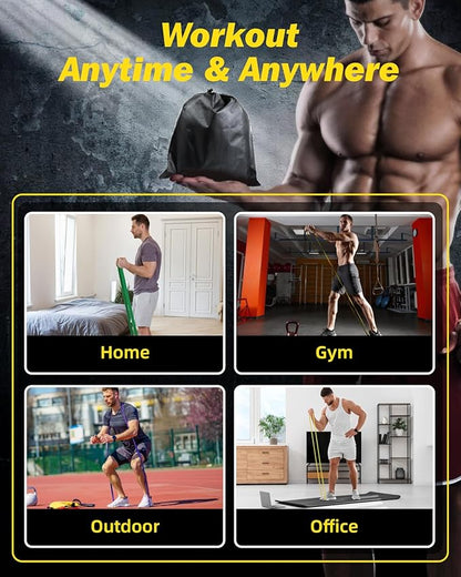 Zacro Resistance Bands, 6 Resistance Levels Pull Up Assistance Bands, Exercise Bands for Men&Women