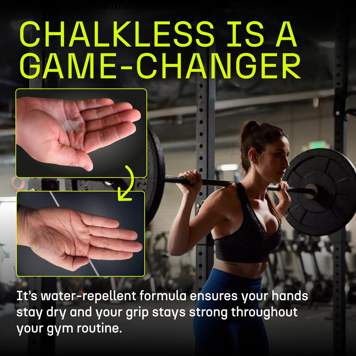 Chalkless Grip Enhancer - Premium Liquid Chalk Alternative & Less Mess Hand Chalk for
