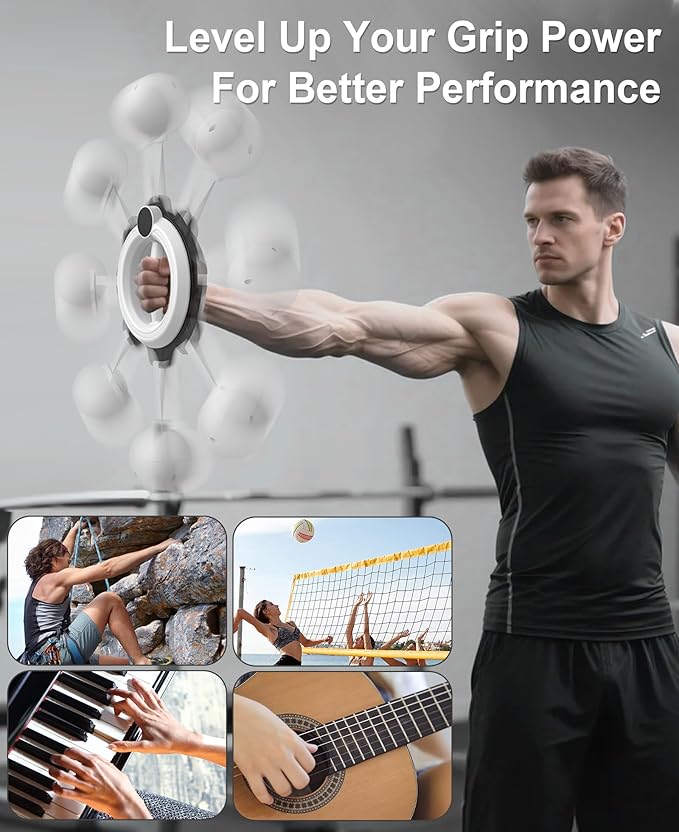Arm Workout for Men and Women, 360° Hand-Crank Forearm Trainer, Chest Trainer,Shoulders and Arm