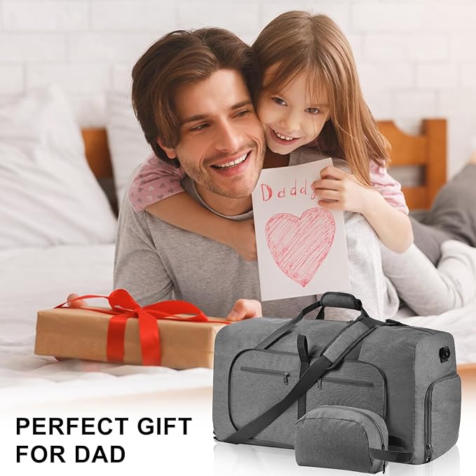 Felipe Varela Duffle Bag with Shoes Compartment and Adjustable Strap,Foldable Travel Duffel Bags