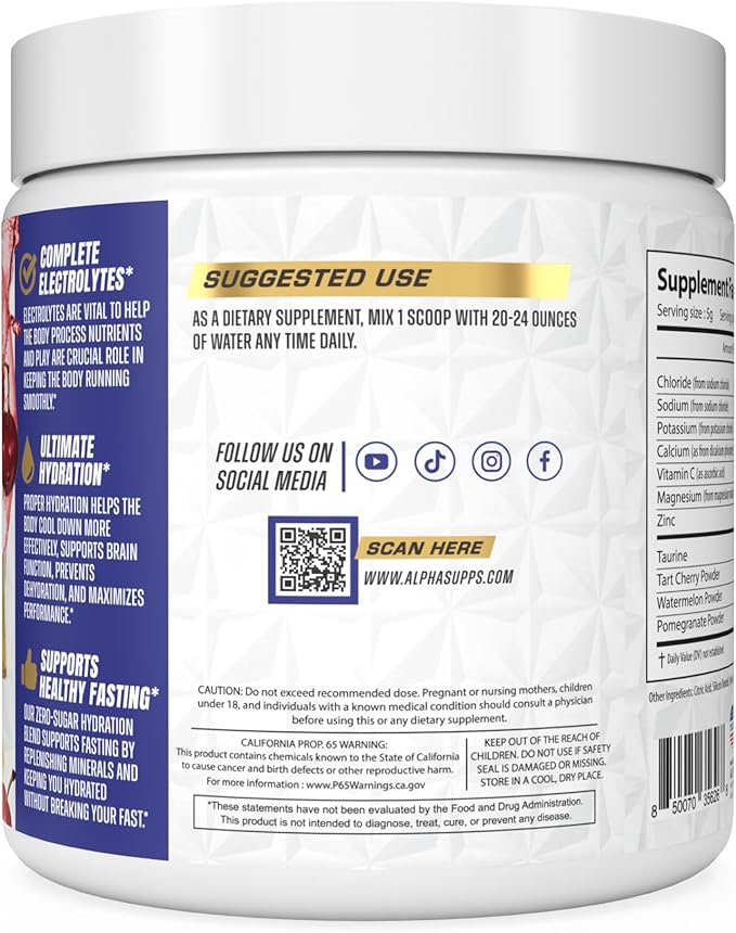 Lytes - Electrolyte Powder Daily Hydration Drink Mix - Sugar-Free, Zero Calorie Instant Formula
