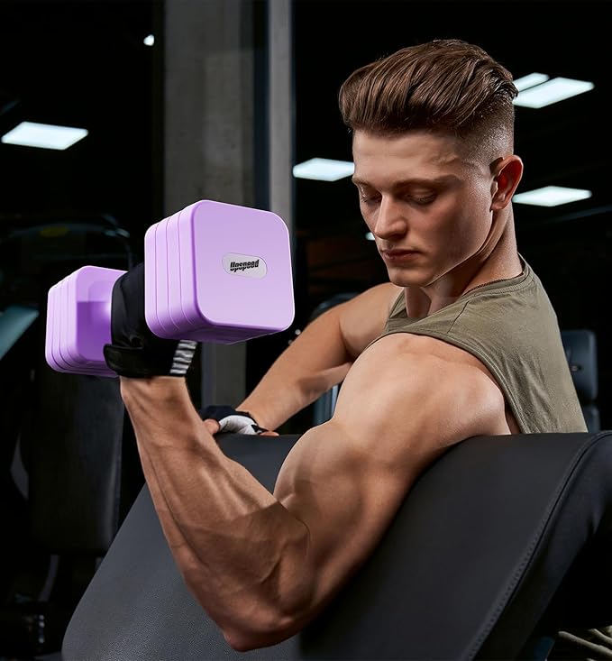 15LB 20LB 40LB 50LB Adjustable Dumbbell Set Free Weights Dumbbells Set for Women Men Hand Weights