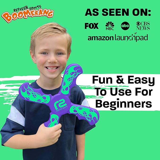 Pool Toys Foam Boomerang - Fun Stocking Stuffer Gifts for Girls & Boys All Ages - Easy to Use &