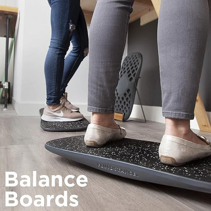 FluidStance Adult Balance Board for Standing Desk - Anti Fatigue USA Made 360 Degree Rocker Wobble