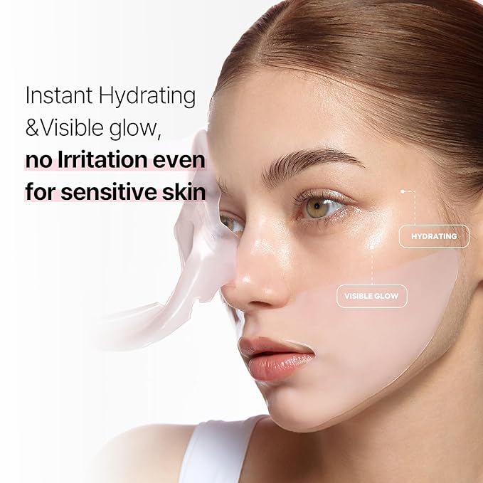 ROUND LAB Camellia Collagen Mask, 30min Hydrogel Mask, Quick Hydration, Firming&Pore Minimizing