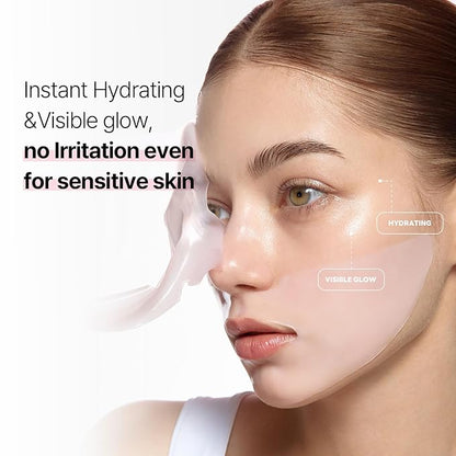 ROUND LAB Camellia Collagen Mask, 30min Hydrogel Mask, Quick Hydration, Firming&Pore Minimizing