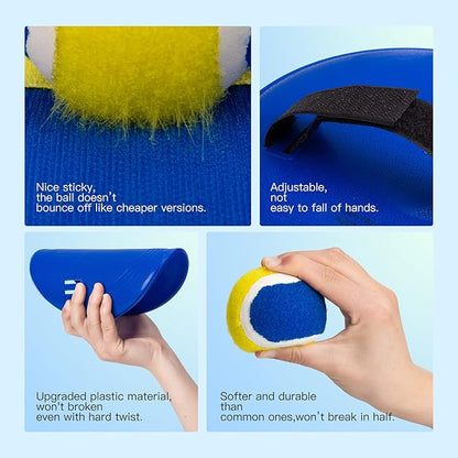 EVERICH Upgraded Toss and Catch Ball Game Set - Indoor and Outdoor Games for Kids 3-12, Beach Sand