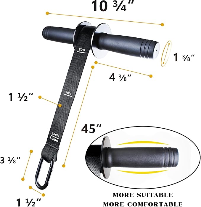 VAIIO Forearm Strengthener and Wrist Roller with Quick Locking Mechanism - Durable PVC Anti-Slip